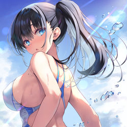This is a pixiv picture whose title is 競泳水着の女の子.