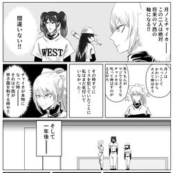 This is a pixiv picture whose title is 樋口監督と花畑さん.