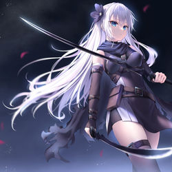 This is a pixiv picture whose title is 暗殺者さん.