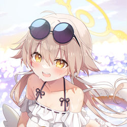 This is a pixiv picture whose title is 水着ヒフミちゃん.