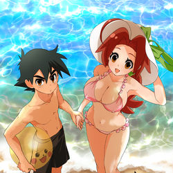 This is a pixiv picture whose title is 息子と母.