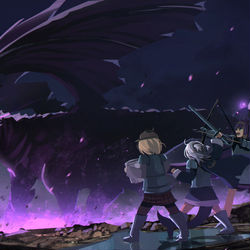 This is a pixiv picture whose title is Battle of the End.