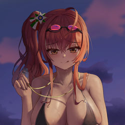 This is a pixiv picture whose title is ザラ(アズールレーン).