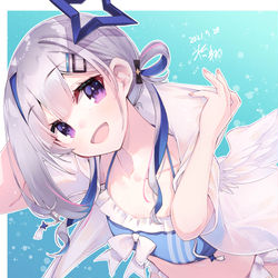 This is a pixiv picture whose title is 水着天使.