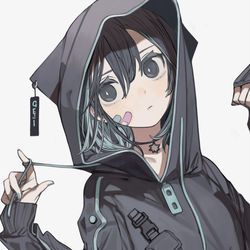This is a pixiv picture whose title is 癖でクルクル☝️しちゃうやつ.