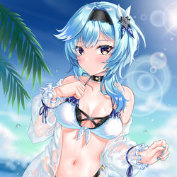 This is a pixiv picture whose title is 水着エウルア.