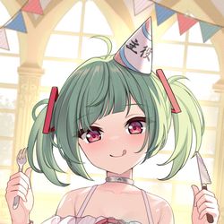 This is a pixiv picture whose title is 🔺.