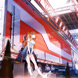 This is a pixiv picture whose title is asuka.