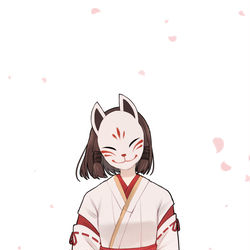 This is a pixiv picture whose title is 花散里.