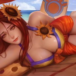 This is a pixiv picture whose title is Leona.