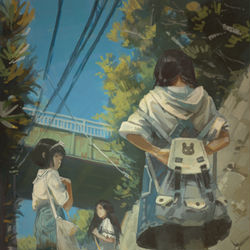 This is a pixiv picture whose title is 天気がいいから～.