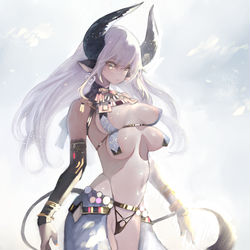 This is a pixiv picture whose title is ウォーターバッファロー.