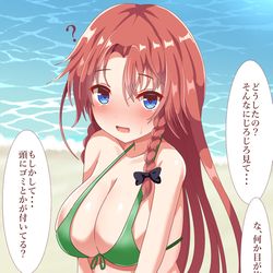 This is a pixiv picture whose title is 海水浴の門番.