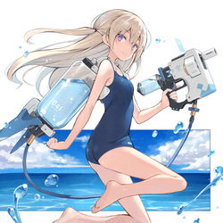 This is a pixiv picture whose title is 水鉄砲.