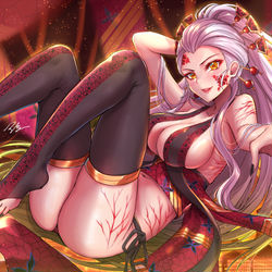 This is a pixiv picture whose title is 堕姫.