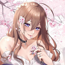 This is a pixiv picture whose title is 🌸.
