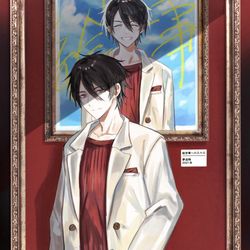 This is a pixiv picture whose title is 絵空事に生きる.