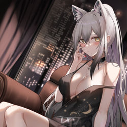 This is a pixiv picture whose title is 黑.