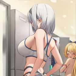 This is a pixiv picture whose title is 白銀ノエル.
