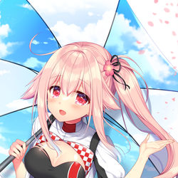 This is a pixiv picture whose title is 春雨ちゃんレースクイーンmode.