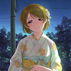 This is a pixiv picture whose title is 小泉花陽.
