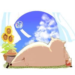 This is a pixiv picture whose title is 夏の窓.