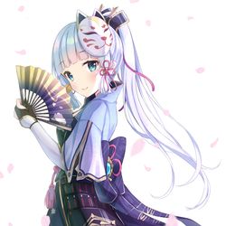 This is a pixiv picture whose title is 白鷺の姫君.