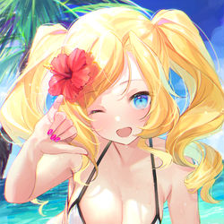This is a pixiv picture whose title is Aloha！.