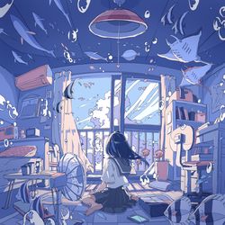 This is a pixiv picture whose title is 初夏.
