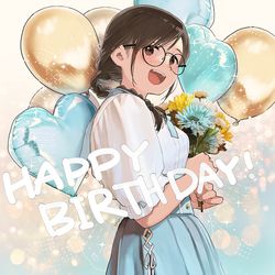 This is a pixiv picture whose title is 花鋏キョウちゃんのお誕生日おめでとう絵.