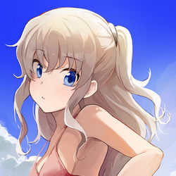 This is a pixiv picture whose title is 友利奈緒.