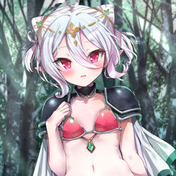 This is a pixiv picture whose title is サマーライトビキニアーマー装備コッコロたん.