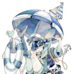 This is a pixiv picture whose title is マリンルックボーイ.