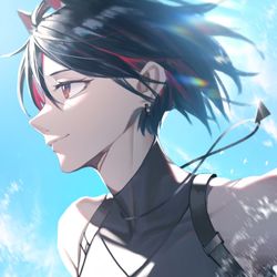 This is a pixiv picture whose title is 短发德.