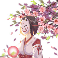 This is a pixiv picture whose title is 花散里.