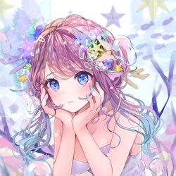 This is a pixiv picture whose title is 人魚.