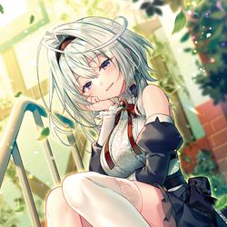 This is a pixiv picture whose title is なにかヒントは見つかりましたか、探偵様？.