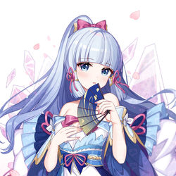 This is a pixiv picture whose title is ✿寒椿吹雪，轻舞绫华✿.