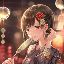 This is a pixiv picture whose title is 絵名.