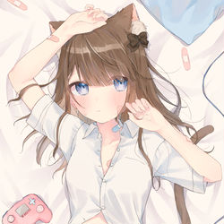 This is a pixiv picture whose title is あつい…….