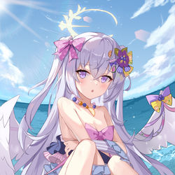 This is a pixiv picture whose title is アズサ 水着.
