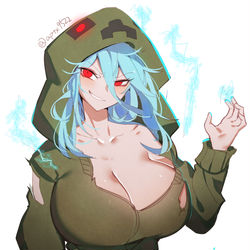 This is a pixiv picture whose title is 帯電.