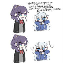 This is a pixiv picture whose title is コンビニのソフトクリームの蓋開けるの下手くそ選手権って何だよ.
