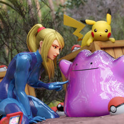 This is a pixiv picture whose title is Samus Ditto.