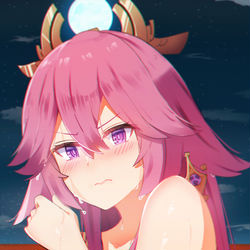 This is a pixiv picture whose title is 原神 八重樱.