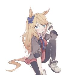 This is a pixiv picture whose title is ウマの女の子.
