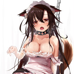 This is a pixiv picture whose title is 夏バテしたウェアウルフ.