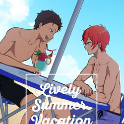 This is a pixiv picture whose title is 【7/31】新刊サンプル【ライスバ】.
