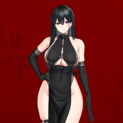 This is a pixiv picture whose title is 🖤.