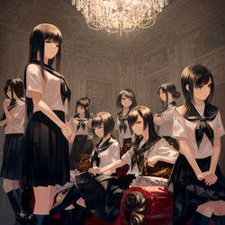 This is a pixiv picture whose title is 征服少女.